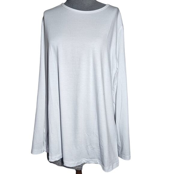 White Long Sleeve Tee Size XL New with Tag - Picture 1 of 4